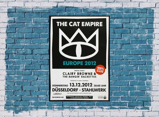 The Cat Empire - Düsseldorf, Düsseldorf 2012 - Konzertplakat