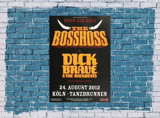 The BOSSHOSS - Live In Köln, Köln 2012 - Konzertplakat