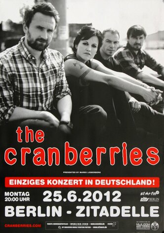 The Cranberries - Live , Berlin 2012 - Konzertplakat