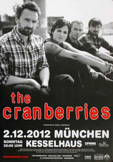 The Cranberries - Live , München 2012 - Konzertplakat