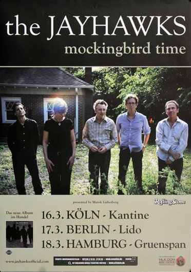 The Jayhawks - Monkingbird Time, Tour 2012 - Konzertplakat