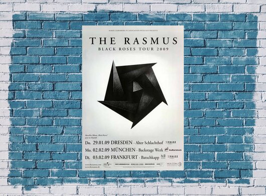 The Rasmus - Part One, Dresden 2009 - Konzertplakat