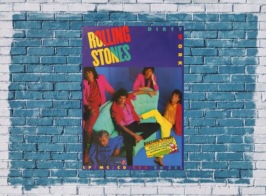 The Rolling Stones - Dirty Work Live,  1985 - Konzertplakat