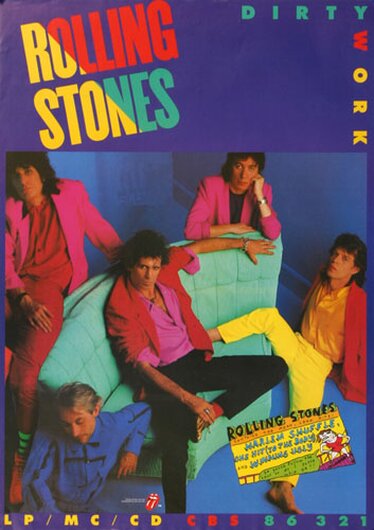 The Rolling Stones, Dirty Work, LP/MC/CD, 1986,