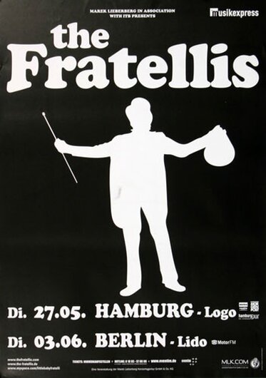The Fratellis - Mistress Mabel, Hamburg & Berlin 2008 - Konzertplakat
