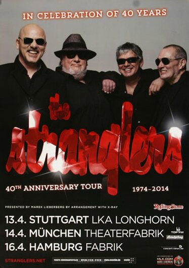 The Stranglers - Freedom Is Insane, Tour 2014 - Konzertplakat