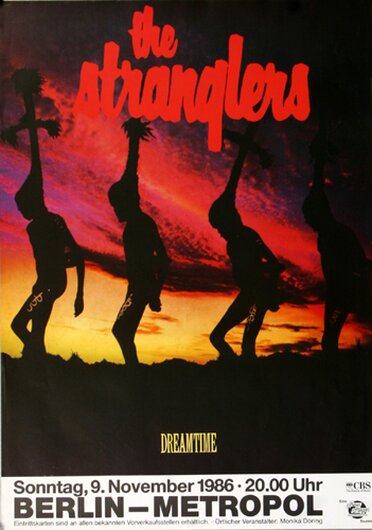 The Stranglers - Dreamtime, Berlin 1986 - Konzertplakat