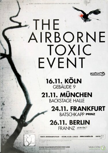 The Airborne Toxic Event - In Concert, Tour 2009 - Konzertplakat