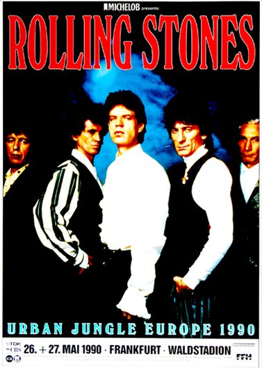 The Rolling Stones, Urban Jungle Europe, Frankfurt, 1990, Konzertplakat