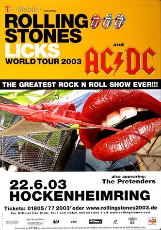 The Rolling Stones and AC/DC, Licks, Hockenheimring,...