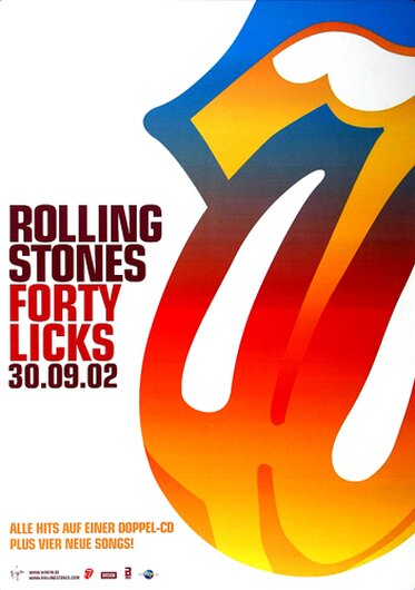 The Rolling Stones - Forty Licks,  2002 - Konzertplakat