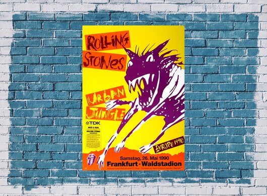 The Rolling Stones - Urban Jungle, Frankfurt 1990 - Konzertplakat