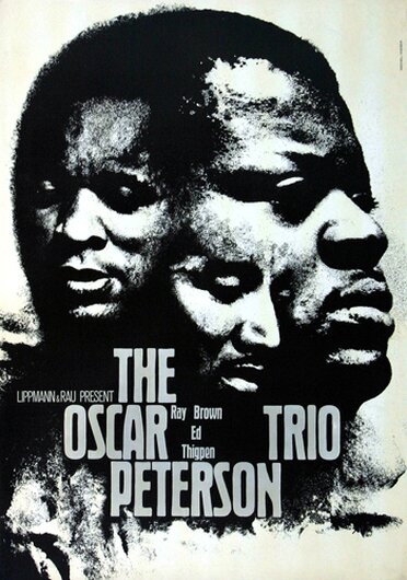 The Oscar Peterson Trio, Jazz Live, 1962,  Konzertplakat