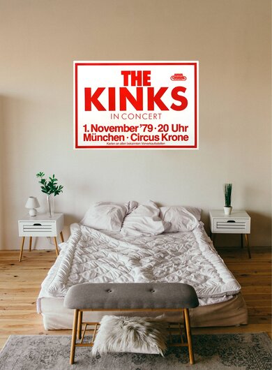 The Kinks - Concert, München 1979 - Konzertplakat