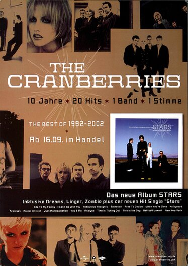 The Cranberries - Stars,  2002 - Konzertplakat