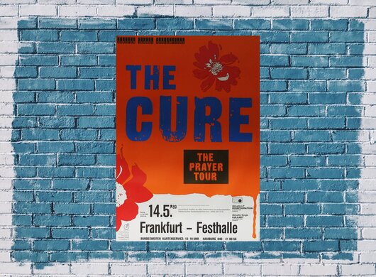 The Cure - The Prayer, Frankfurt 1989 - Konzertplakat