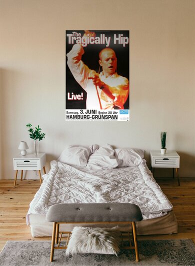 The Tragically Hip, Live Up To Here, Hamburg, 1989, Konzertplakat,