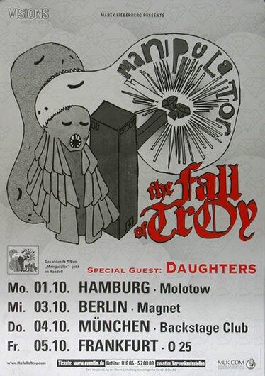 The Fall of Troy - Manipulator, Tour 2007 - Konzertplakat