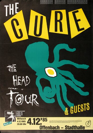 The Cure - The Head, Frankfurt 1985 - Konzertplakat