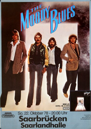 The Moody Blues - Octave, Saarbrücken 1978 - Konzertplakat