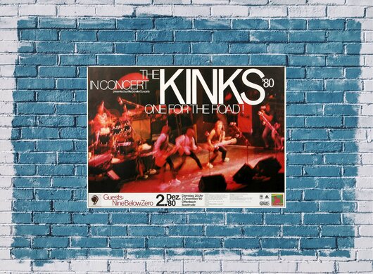 The Kinks - One For The Road, Frankfurt & Hamburg 1980 - Konzertplakat