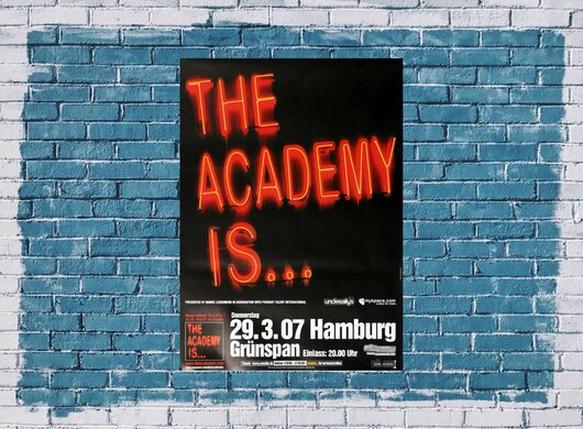 The Academy is - Santi, Hamburg 2007 - Konzertplakat
