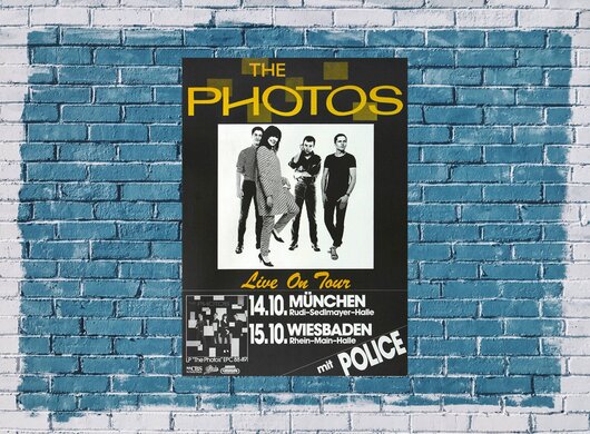 The Photos - Life In A Day, München & Wiesbaden 1981 - Konzertplakat