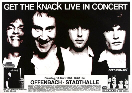 The Knack - Get the Knack, Frankfurt 1980 - Konzertplakat