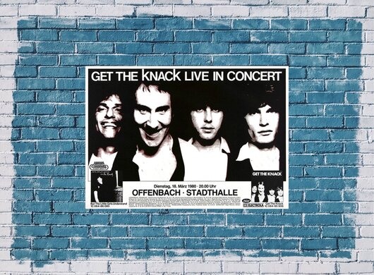 The Knack - Get the Knack, Frankfurt 1980 - Konzertplakat