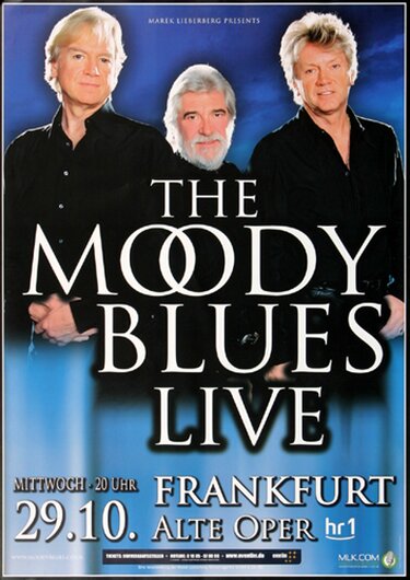 The Moody Blues - Playlist Plus, Frankfurt 2008 - Konzertplakat