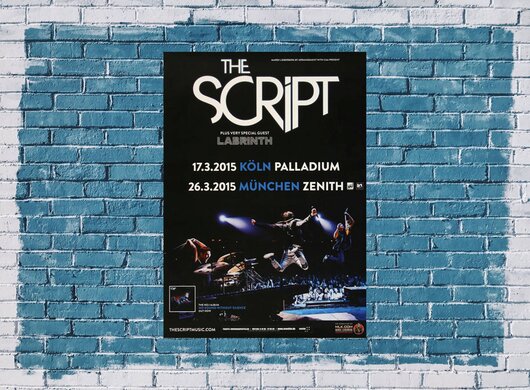 The Script - Superheros Mix, Köln & München 2015 - Konzertplakat