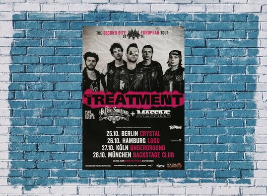The Treatment - The Second Bite, Tour 2014 - Konzertplakat