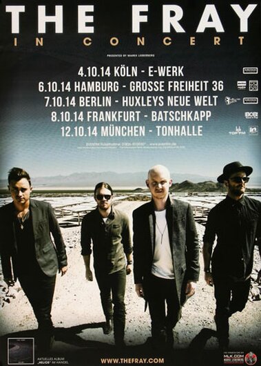 The Fray - Helios, Tour 2014 - Konzertplakat