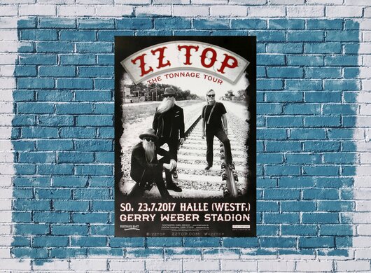 ZZ Top - The Tonnage , Halle 2017 - Konzertplakat