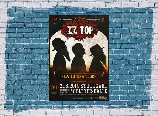 ZZ Top - La Futura , Stuttgart 2014 - Konzertplakat