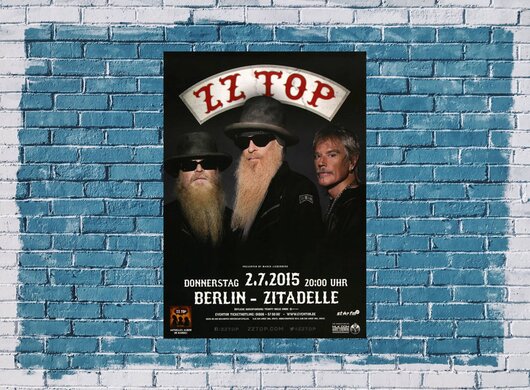 ZZ Top - Texas Live , Berlin 2015 - Konzertplakat