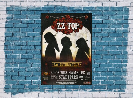 ZZ Top - La Futura , Hamburg 2013 - Konzertplakat