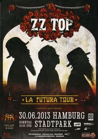 ZZ Top - La Futura , Hamburg 2013 - Konzertplakat