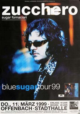 Zucchero - Blues Sugar, Frankfurt 1999 - Konzertplakat