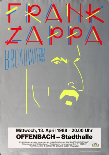 Frank Zappa, Broadway - The Hard Way, Frankfurt, 1988,