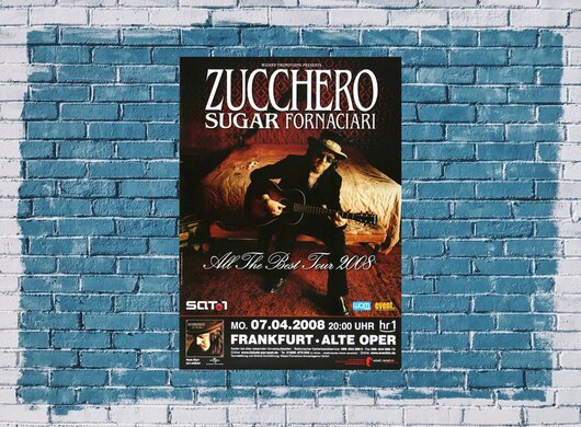 Zucchero - All The Best, Frankfurt 2008 - Konzertplakat
