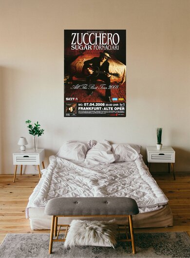 Zucchero - All The Best, Frankfurt 2008 - Konzertplakat