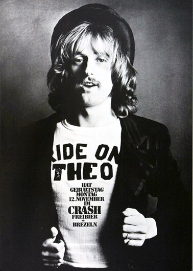 Crash Club Frankfurt - Theos Birthday Crash, Frankfurt 1973 - Konzertplakat