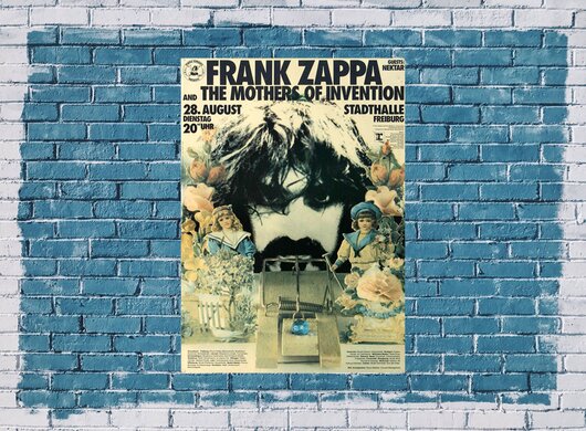 Frank Zappa - Mothers Of Invention, Freiburg 1973 - Konzertplakat