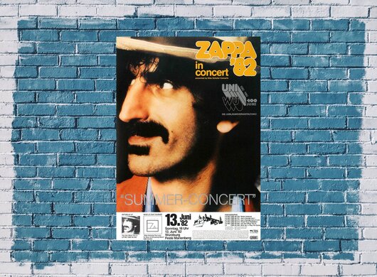 Frank Zappa - Summer Concert , Würzburg 1982 - Konzertplakat