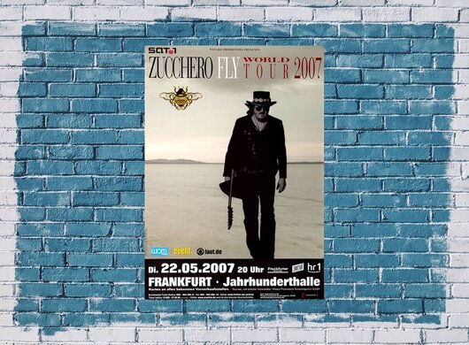 Zucchero - Fly, Frankfurt 2007 - Konzertplakat