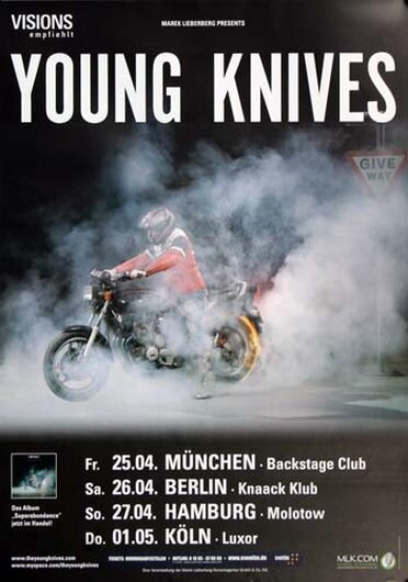 Young Knives - Silver Arcade, Tour 2008 - Konzertplakat