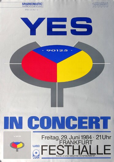 Yes - 90125 In Concert, Tour 1984 - Konzertplakat