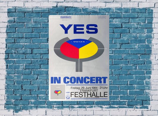 Yes - 90125 In Concert, Tour 1984 - Konzertplakat