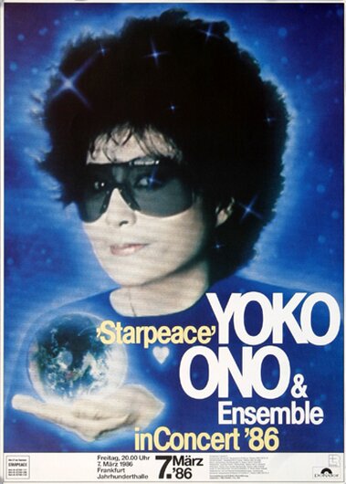 Yoko Ono - Starpeace, Frankfurt 1986 - Konzertplakat